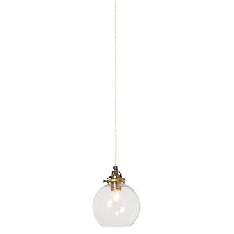 Lampa z małym szklanym kloszem Hope przezroczysta